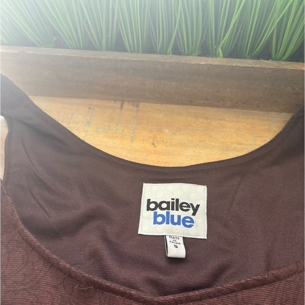 Bailey Blue Sleeveless Belted Brown Dress| Small - Picture 6 of 7
